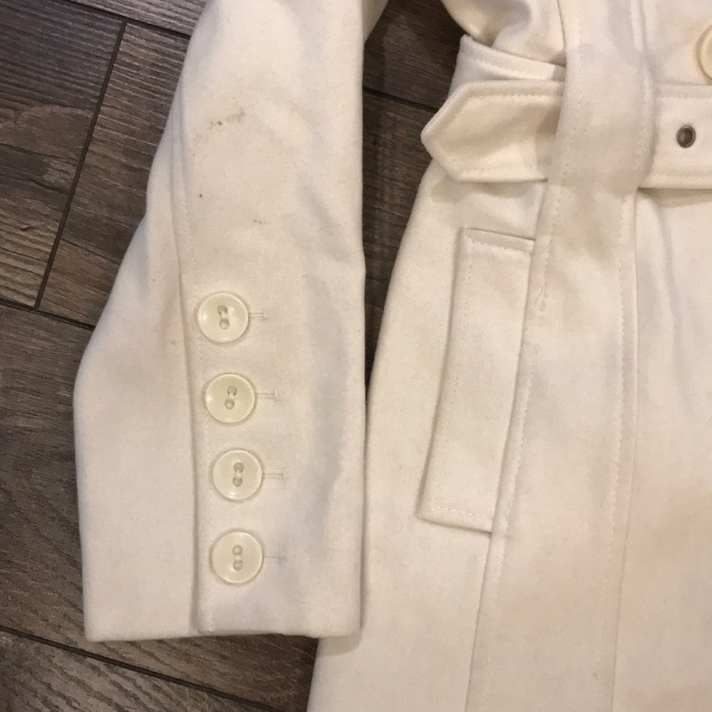 Guess Cream Winter Trench Coat - Picture 3 of 5